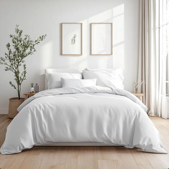 Nano Plush Spannbetttuch in Weiß